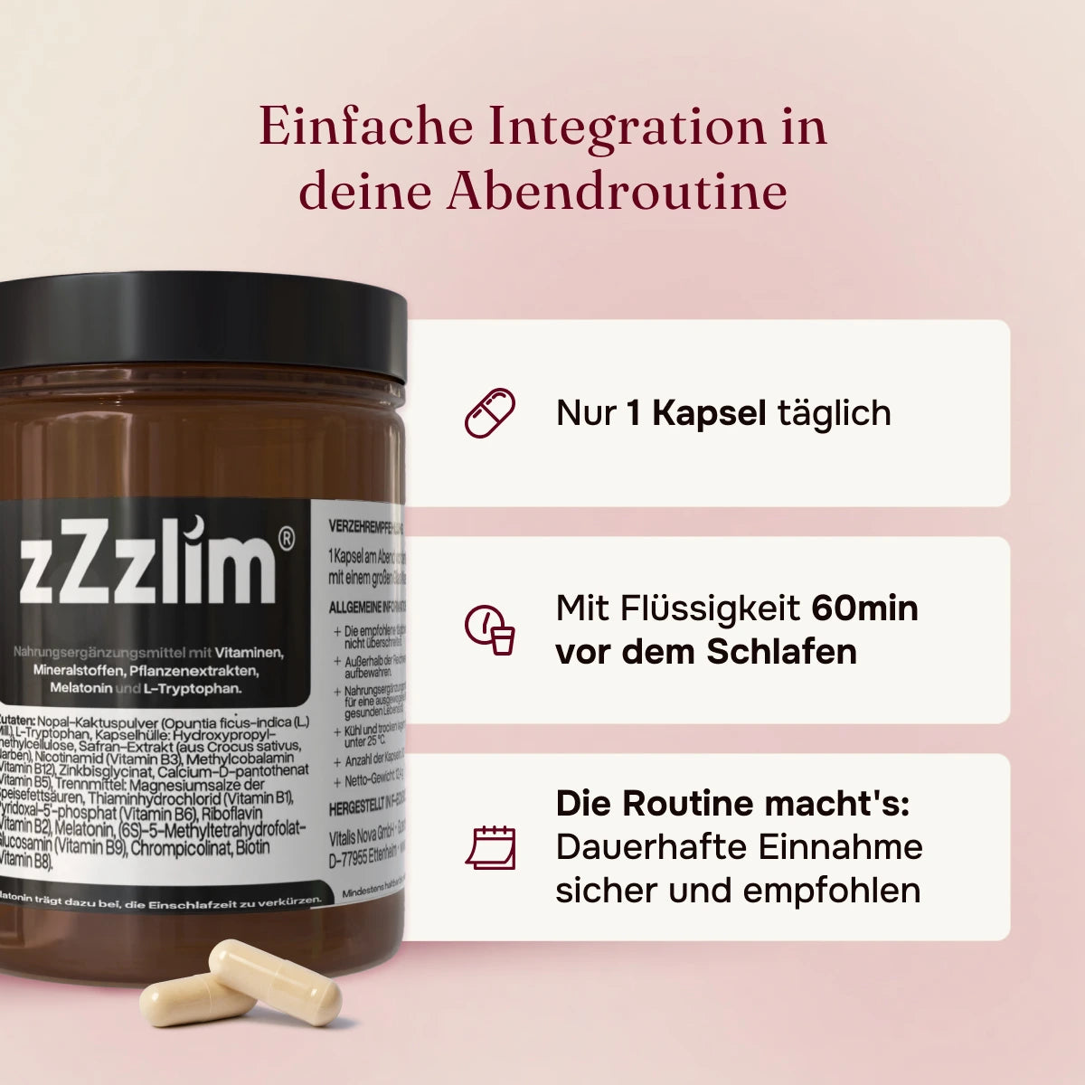 zZzlim® Monatskur  30 Kapseln